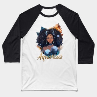 Zodiac - Aquarius Baseball T-Shirt